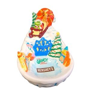 Dr. Seuss How the Grinch Stole Christmas Movie Hershey’s Ceramic Candy Dish 2000